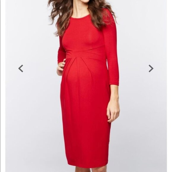 NWT Isabella Oliver IVYBRIDGE Coral Maternity Dress - 4 - Picture 1 of 6